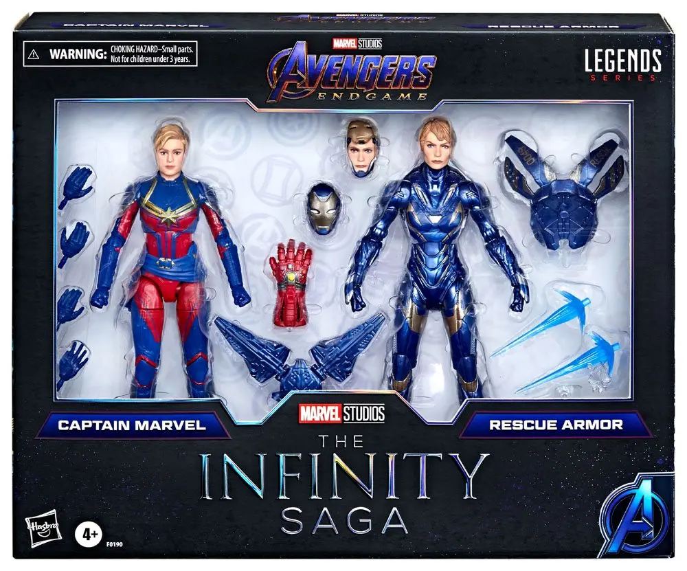 Avengers: Endgame Marvel Legends Figurka Akcji 2021 Captain Marvel & Rescue Armor 15 cm zdjęcie produktu