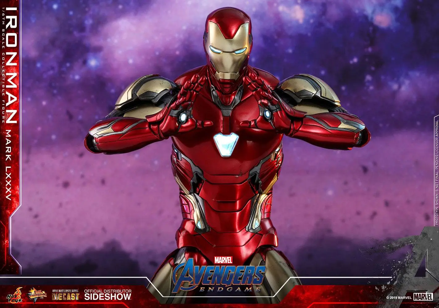Avengers: Endgame Movie Masterpiece Series Diecast Figurka Akcji 1/6 Iron Man Mark LXXXV 32 cm zdjęcie produktu