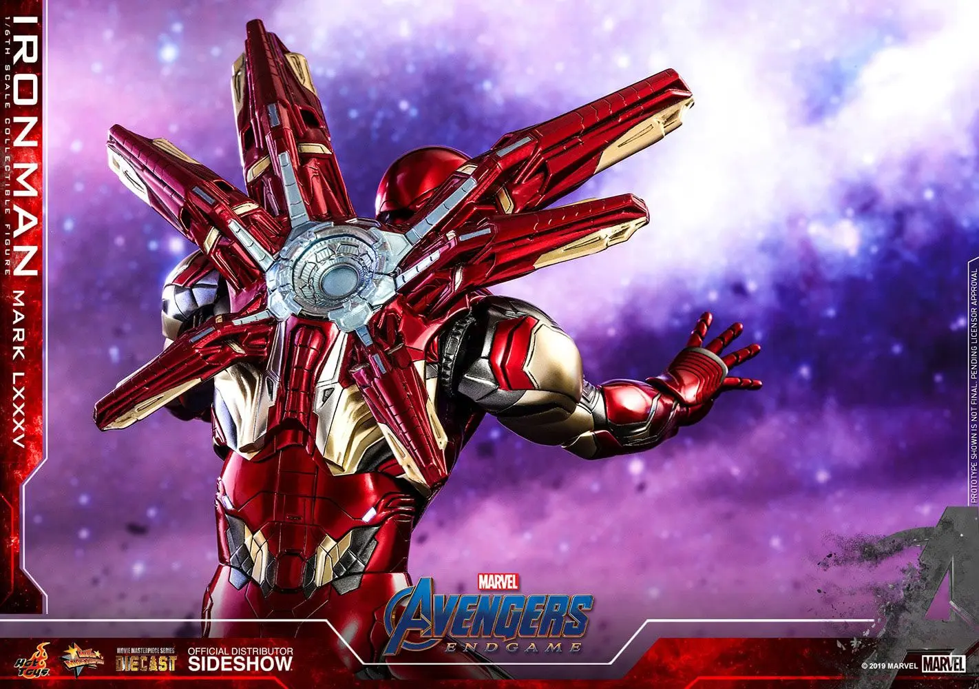 Avengers: Endgame Movie Masterpiece Series Diecast Figurka Akcji 1/6 Iron Man Mark LXXXV 32 cm zdjęcie produktu