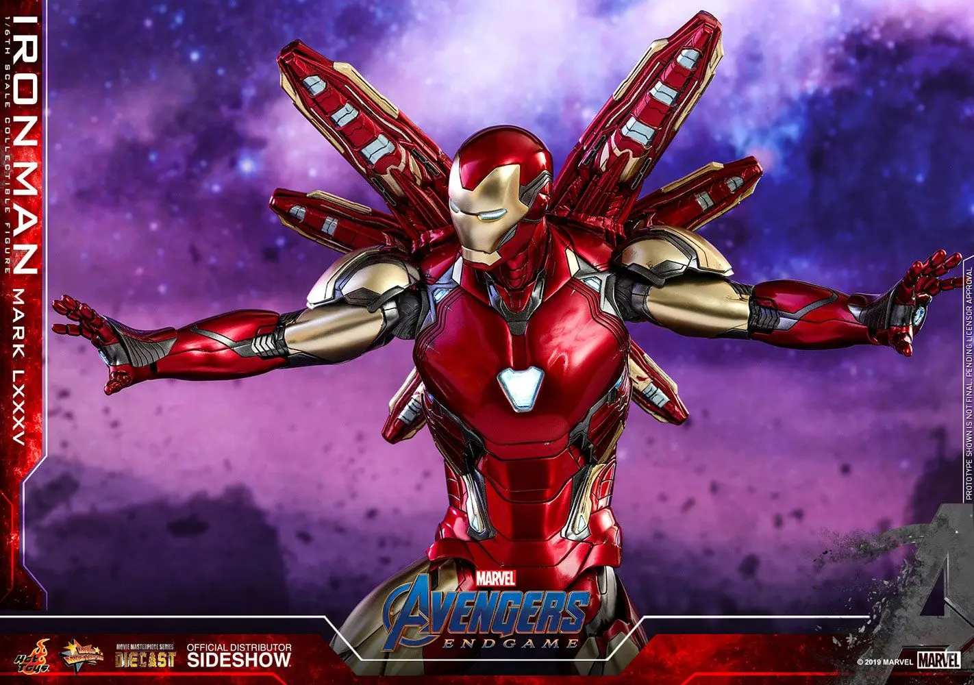 Avengers: Endgame Movie Masterpiece Series Diecast Figurka Akcji 1/6 Iron Man Mark LXXXV 32 cm zdjęcie produktu