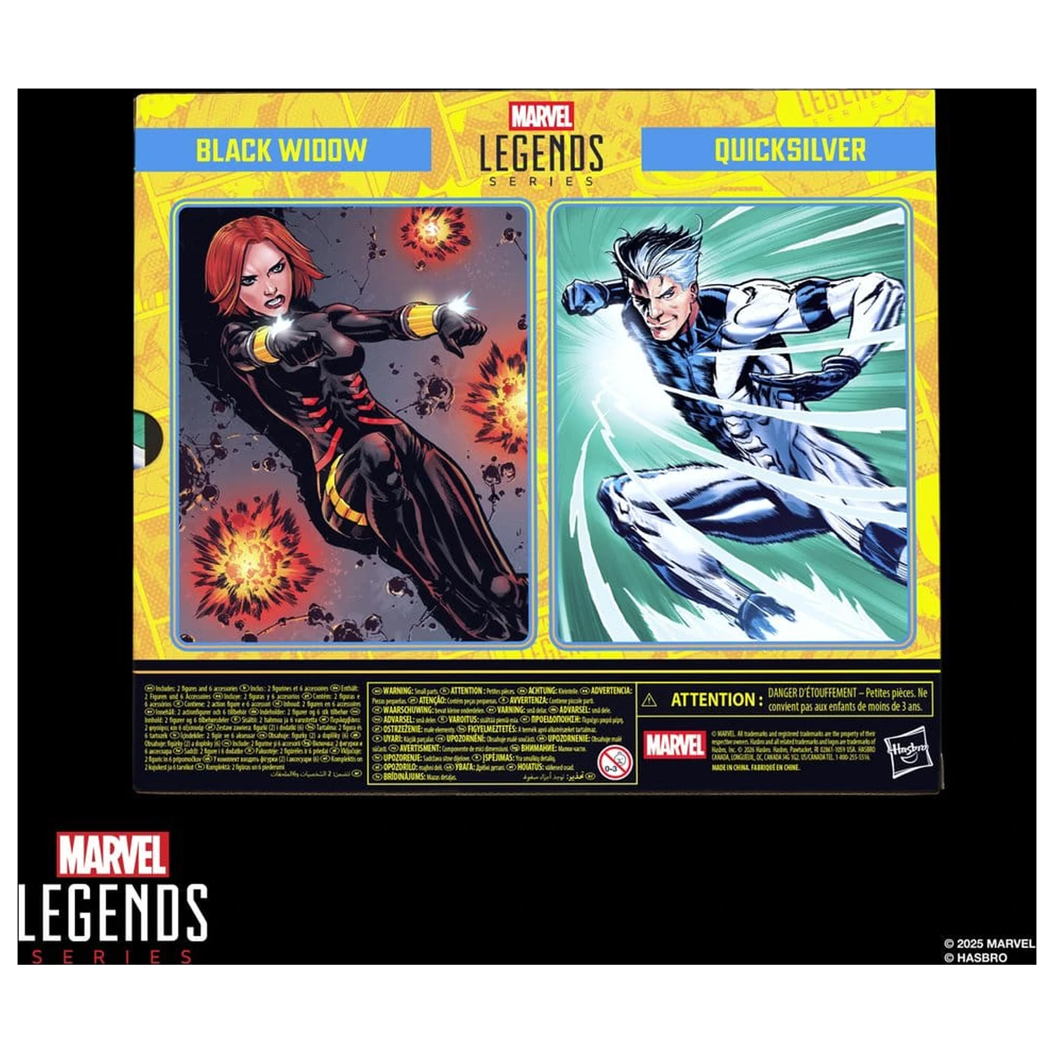 Avengers Marvel Legends Figurki Akcji Zestaw 2-pak Black Widow i Quicksilver 15 cm zdjęcie produktu