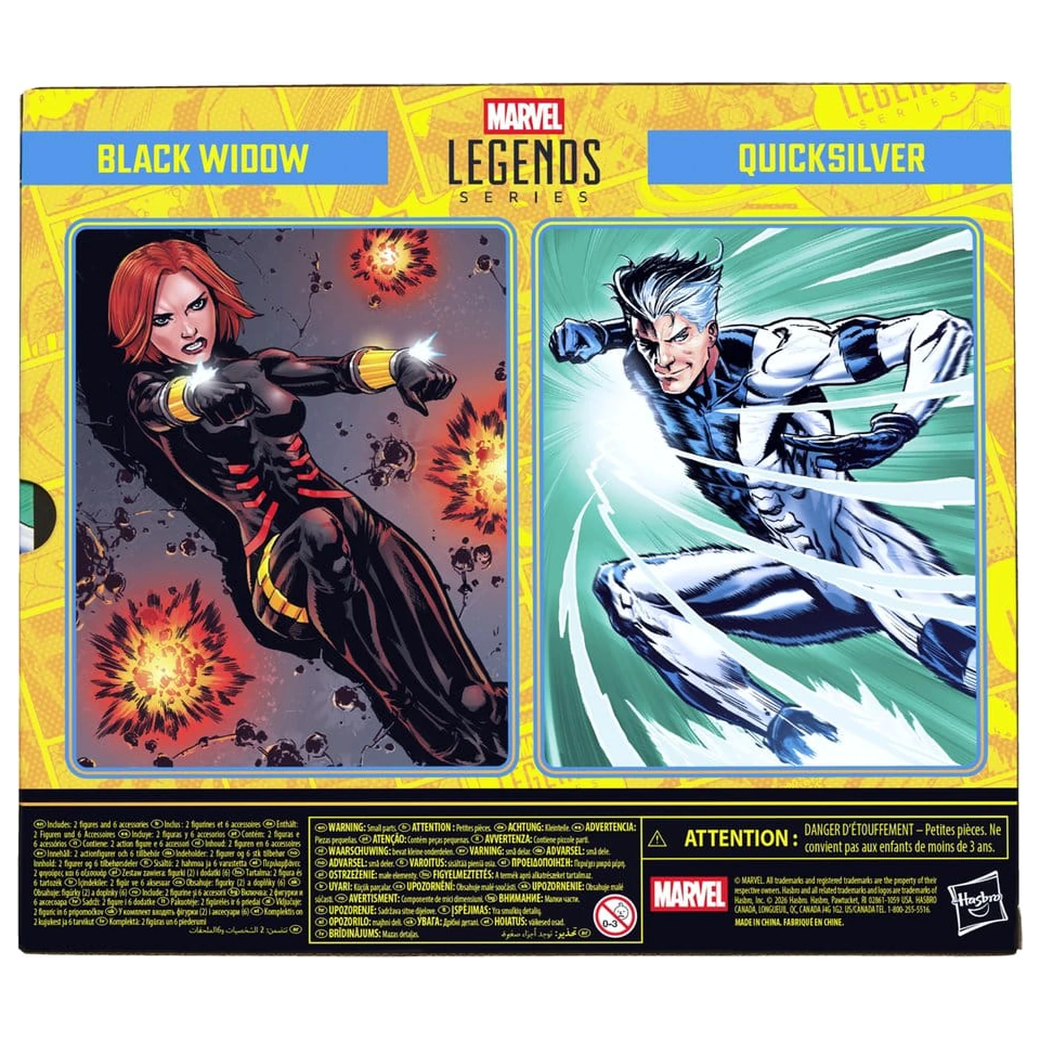 Avengers Marvel Legends Figurki Akcji Zestaw 2-pak Black Widow i Quicksilver 15 cm zdjęcie produktu