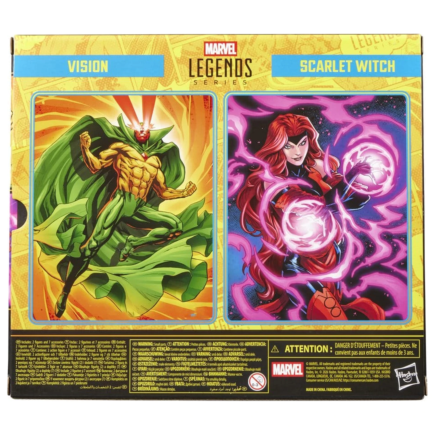 Avengers Marvel Legends figurka akcji 2-pak Vision i Scarlet Witch 15 cm zdjęcie produktu