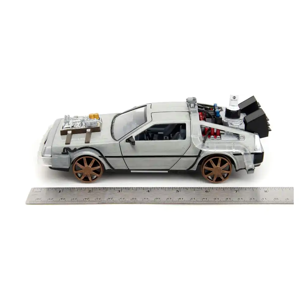 Powrót do Przyszłości 3 Diecast Model 1/24 Wehikuł Czasu Model 4" zdjęcie produktu