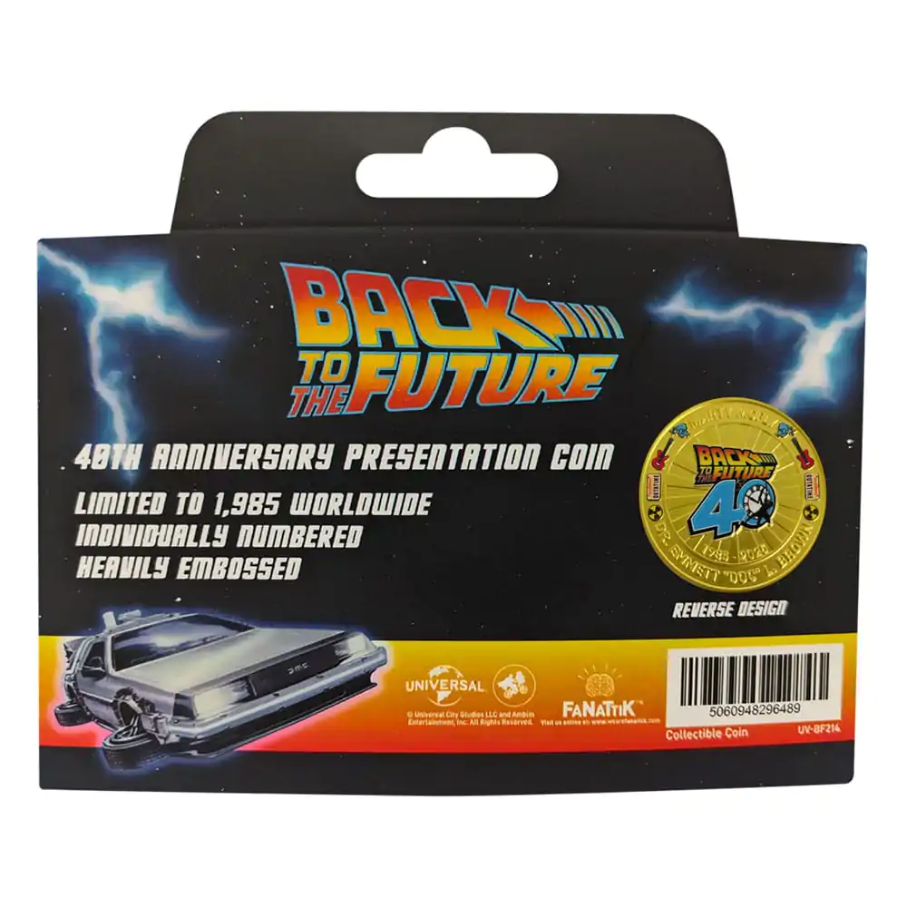Moneta kolekcjonerska Powrót do przyszłości 40. rocznica Edycja limitowana zdjęcie produktu