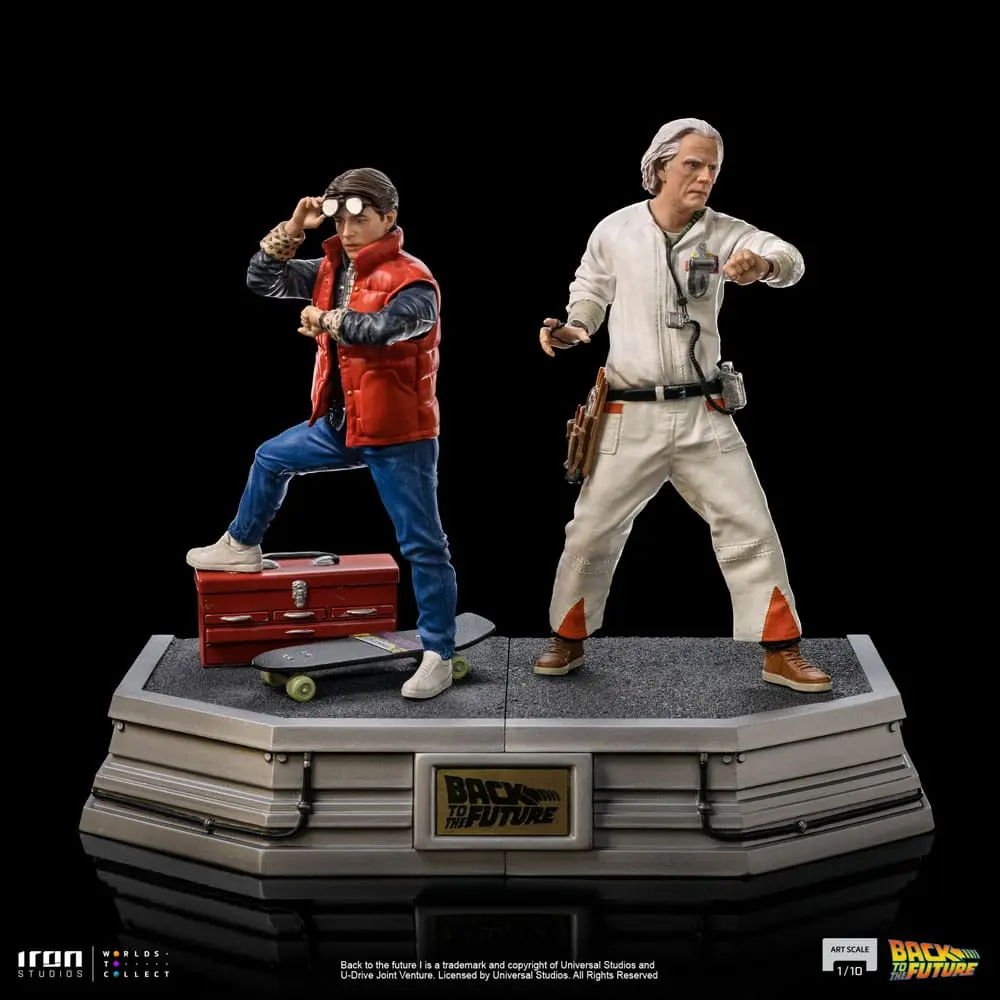 Back to the Future Art Scale Statuetka 1/10 Doc Brown 22 cm zdjęcie produktu
