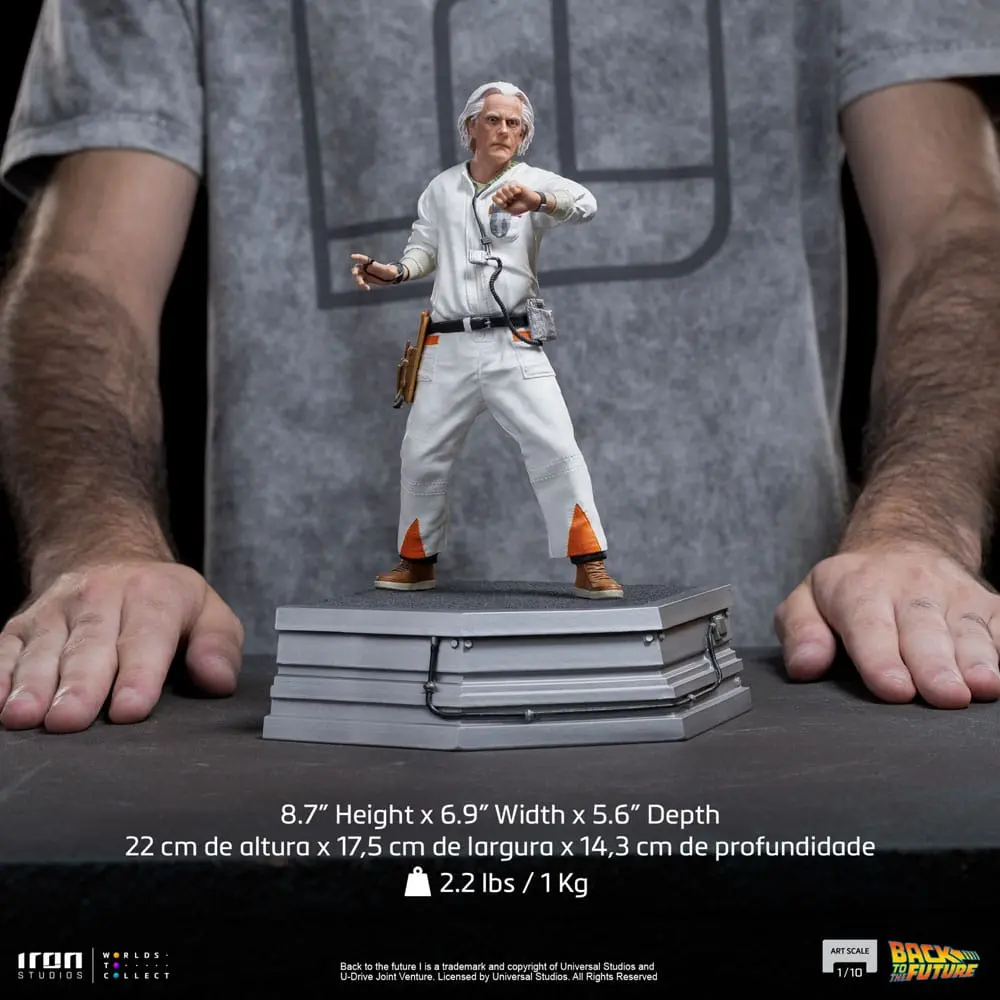Back to the Future Art Scale Statuetka 1/10 Doc Brown 22 cm zdjęcie produktu