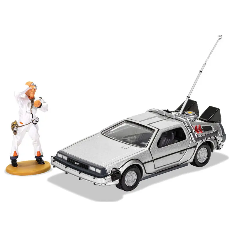Powrót do przyszłości Diecast Model 1/36 DeLorean i Figurka Doc Brown zdjęcie produktu