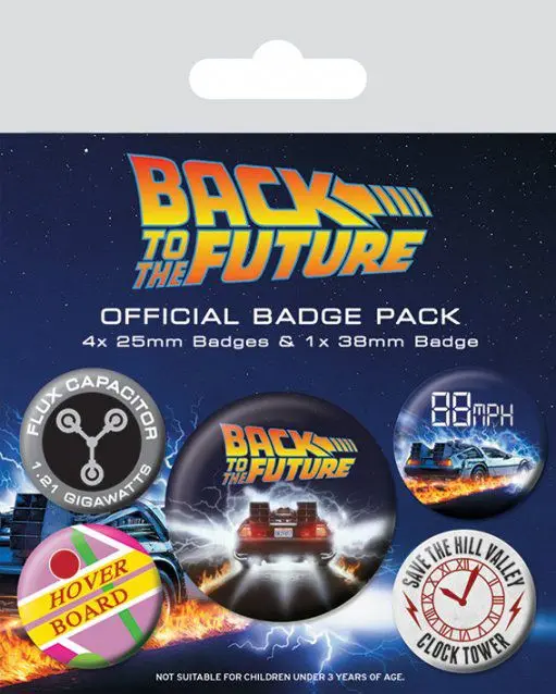 Powrót do Przyszłości Przypinki w Pinu Zapięciem 5-Pack DeLorean zdjęcie produktu