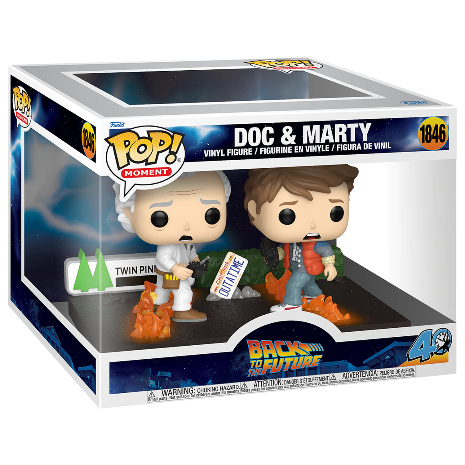 Powrót do przyszłości Funko POP Moments Figurki winylowe Doc & Marty 9 cm zdjęcie produktu