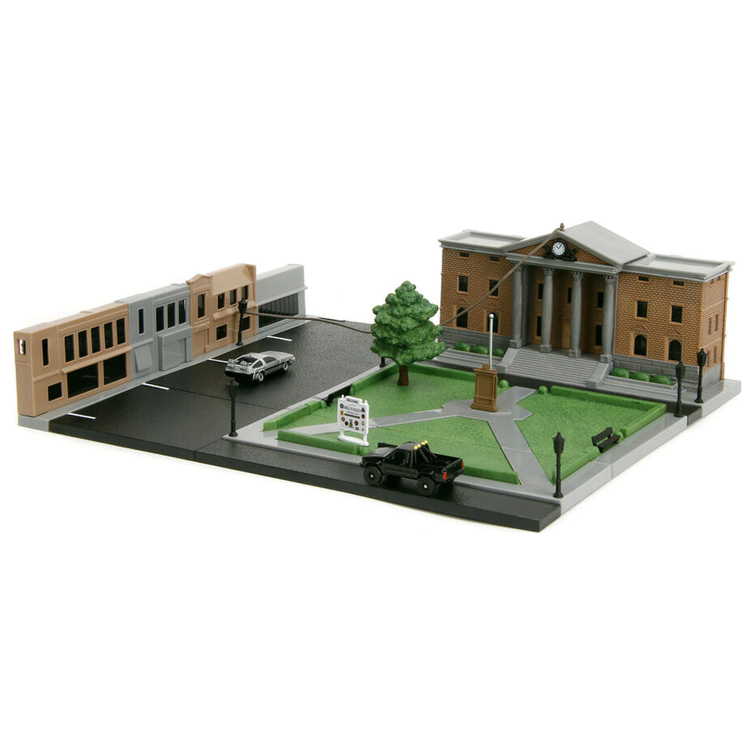 Back To The Future Hill Valley Court Square diorama replika zdjęcie produktu