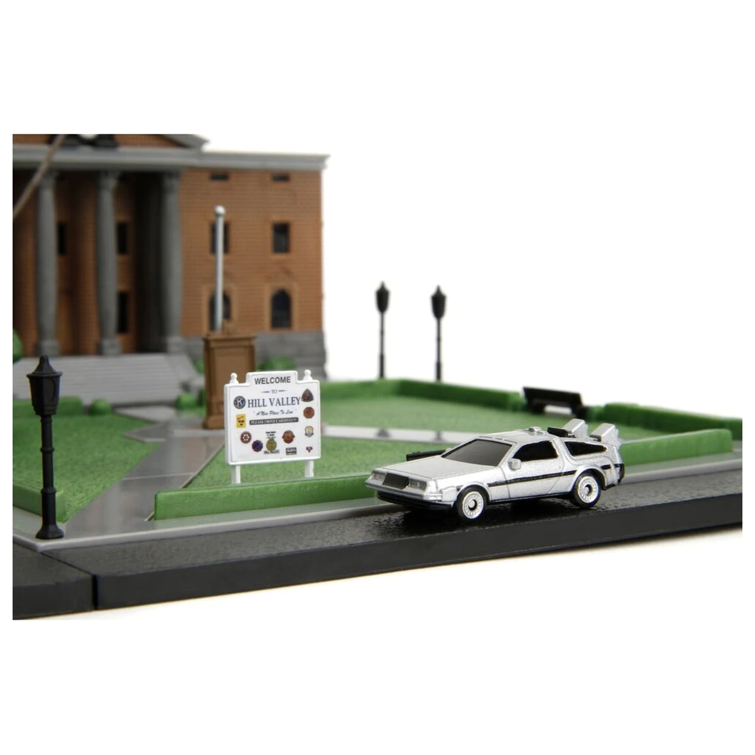 Back To The Future Hill Valley Courthouse Square diorama replika zdjęcie produktu