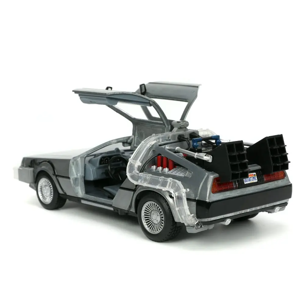 Powrót do przyszłości Hollywood Rides Diecast Model 1/24 Powrót do przyszłości 1 Time Machine (Wehikuł czasu) zdjęcie produktu