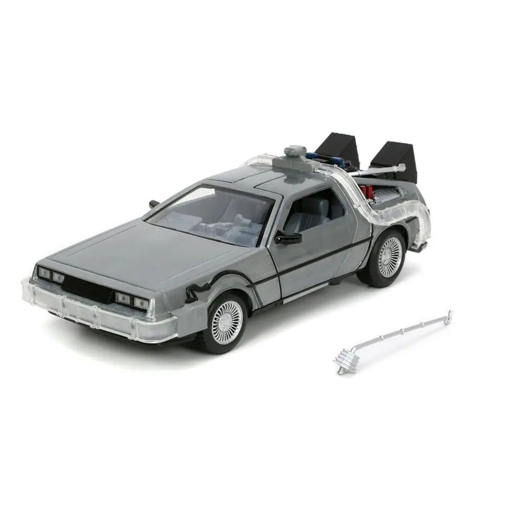 Powrót do przyszłości Hollywood Rides Diecast Model 1/24 Powrót do przyszłości 1 Time Machine (Wehikuł czasu) zdjęcie produktu