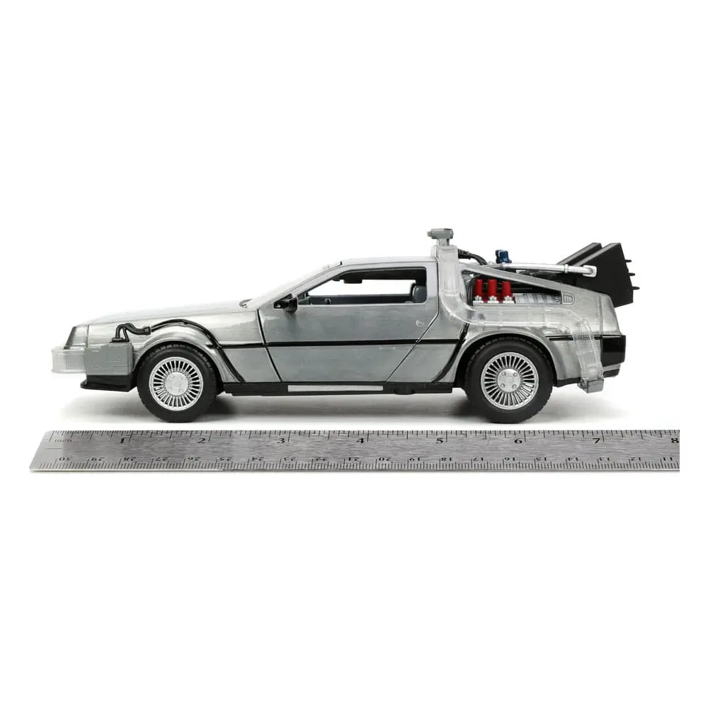 Powrót do przyszłości Hollywood Rides Diecast Model 1/24 Powrót do przyszłości 1 Time Machine (Wehikuł czasu) zdjęcie produktu