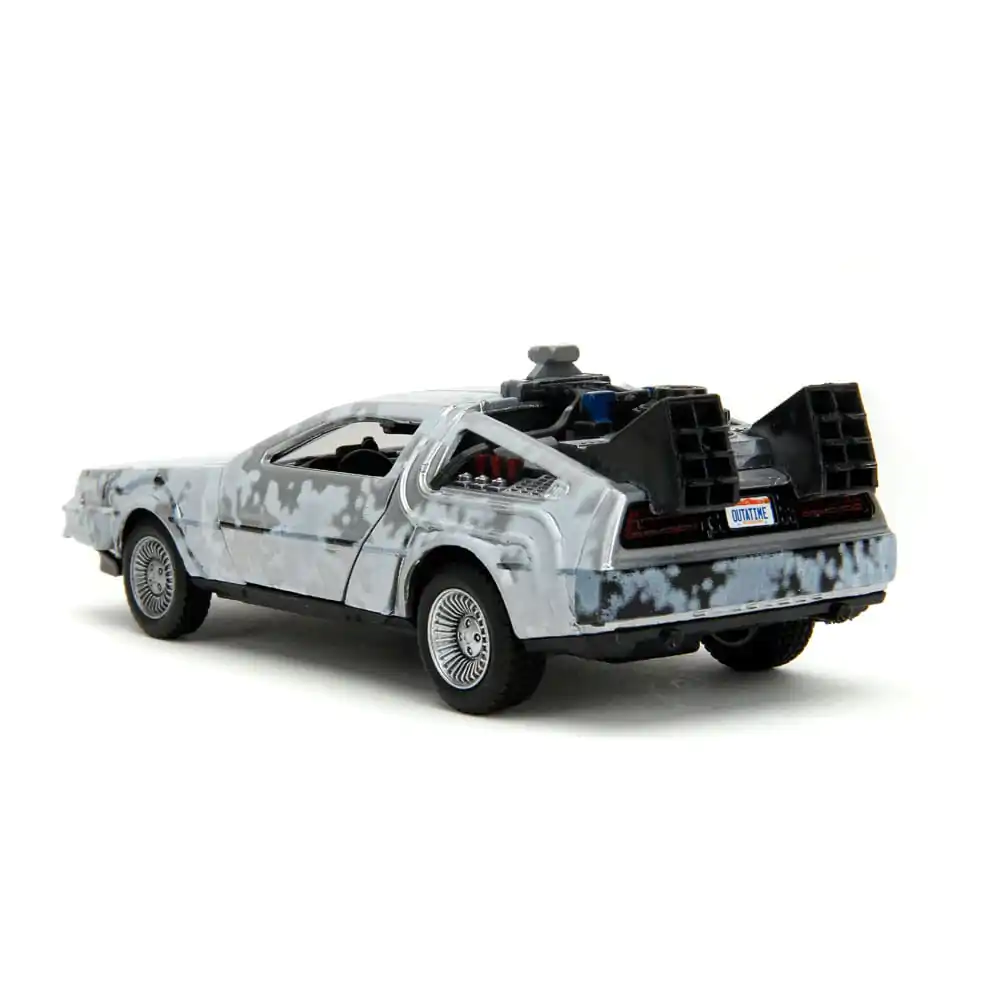 Powrót do przyszłości Hollywood Rides Diecast Model 1/32 DeLorean Time Machine Frost zdjęcie produktu