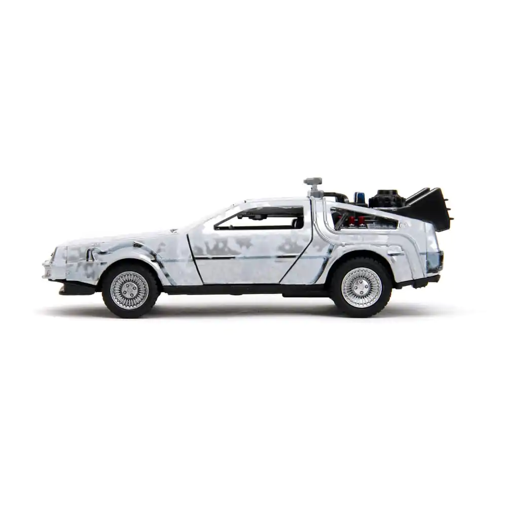 Powrót do przyszłości Hollywood Rides Diecast Model 1/32 DeLorean Time Machine Frost zdjęcie produktu