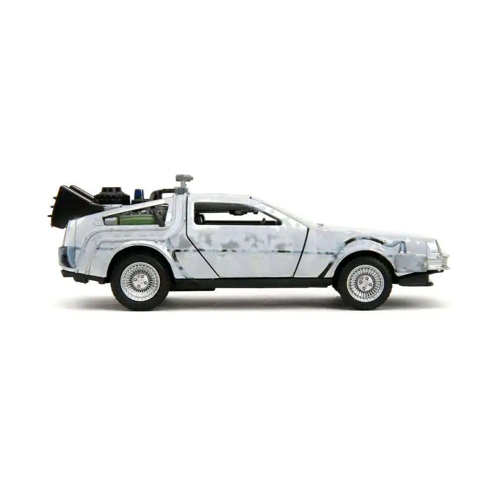 Powrót do przyszłości Hollywood Rides Diecast Model 1/32 DeLorean Time Machine Frost zdjęcie produktu