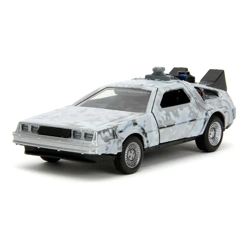 Powrót do przyszłości Hollywood Rides Diecast Model 1/32 DeLorean Time Machine Frost zdjęcie produktu