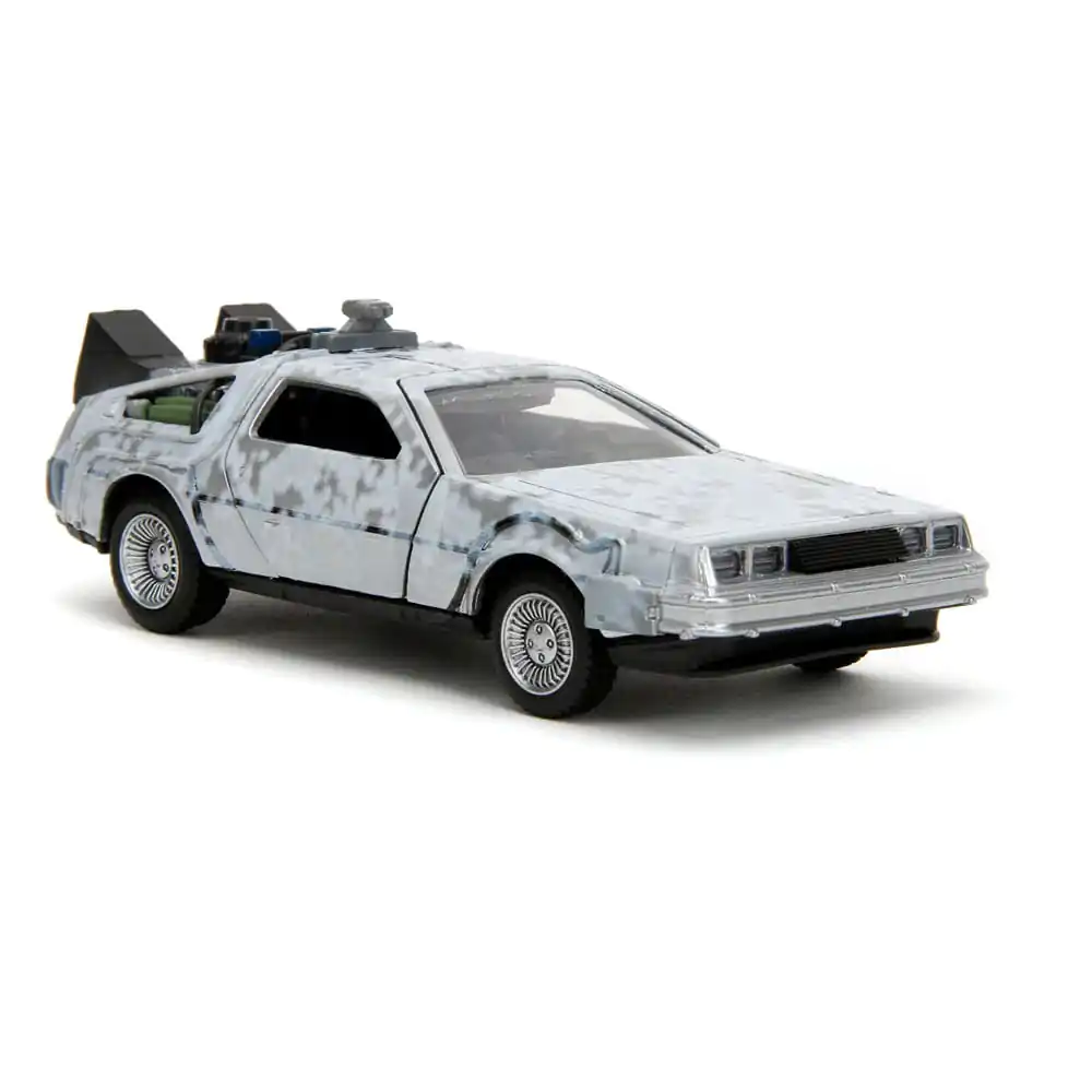 Powrót do przyszłości Hollywood Rides Diecast Model 1/32 DeLorean Time Machine Frost zdjęcie produktu