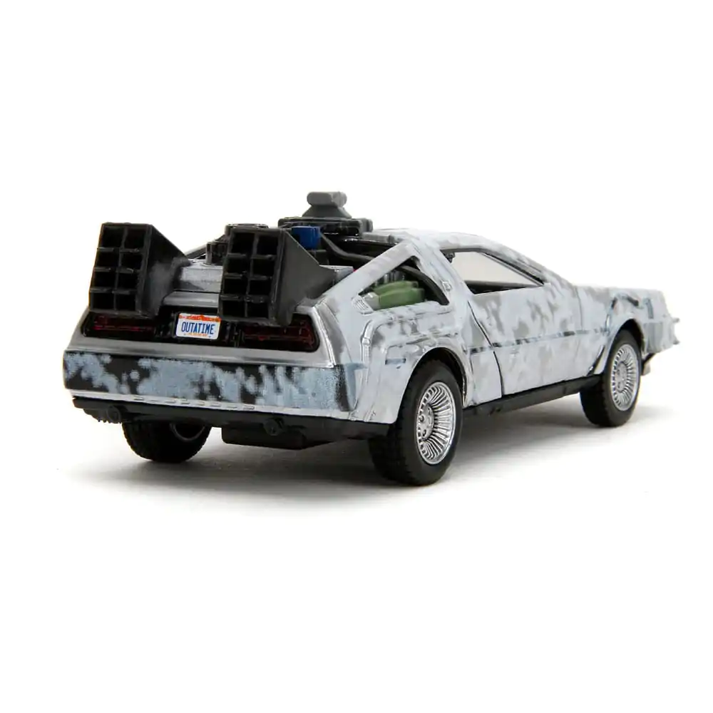 Powrót do przyszłości Hollywood Rides Diecast Model 1/32 DeLorean Time Machine Frost zdjęcie produktu