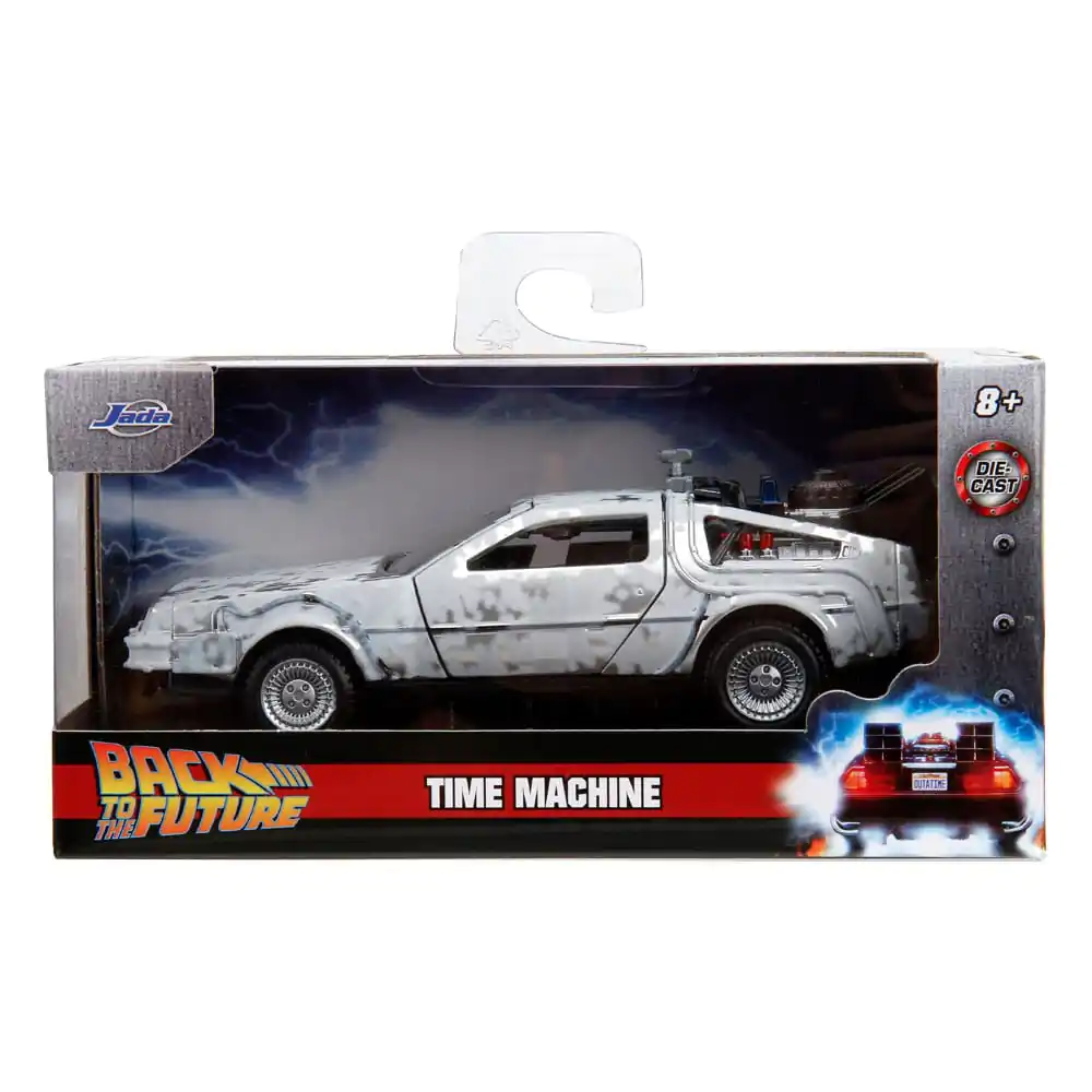 Powrót do przyszłości Hollywood Rides Diecast Model 1/32 DeLorean Time Machine Frost zdjęcie produktu