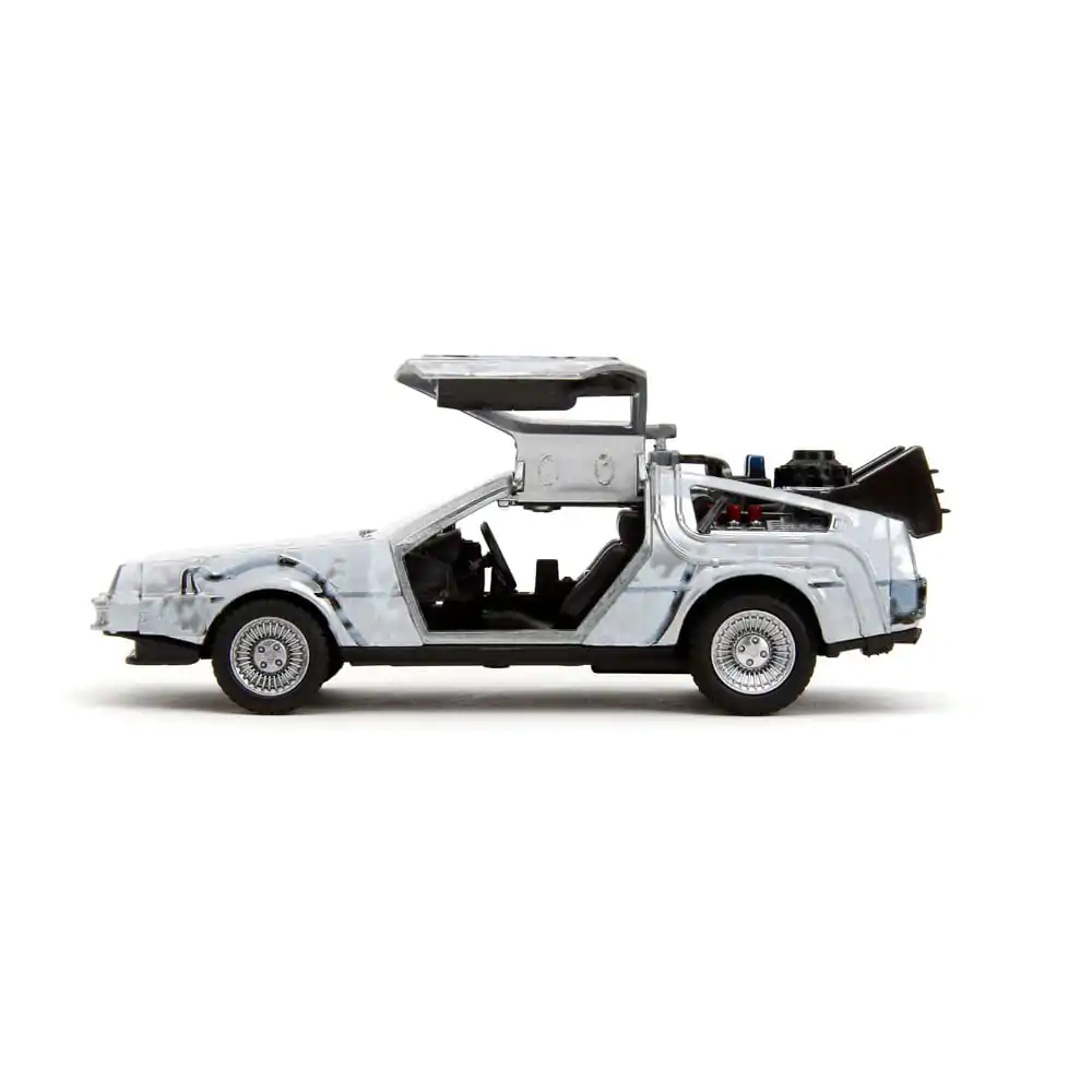 Powrót do przyszłości Hollywood Rides Diecast Model 1/32 DeLorean Time Machine Frost zdjęcie produktu