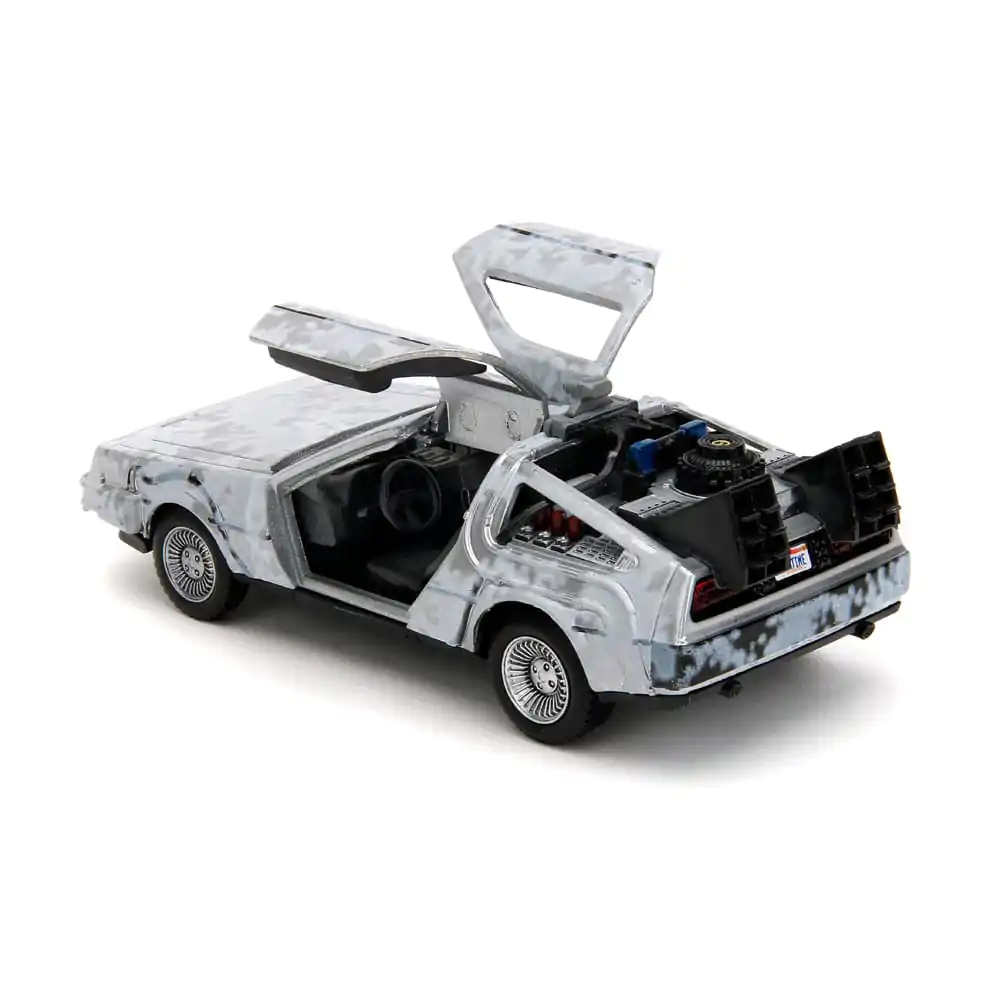 Powrót do przyszłości Hollywood Rides Diecast Model 1/32 DeLorean Time Machine Frost zdjęcie produktu