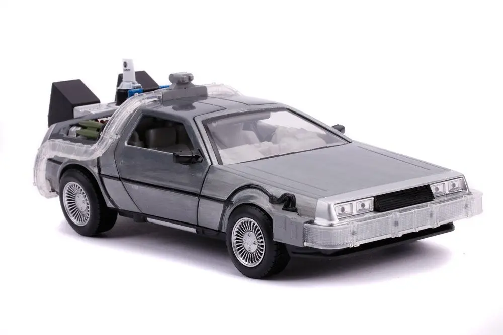 Powrót do przyszłości II Hollywood Rides Diecast Model 1/24 DeLorean Wehikuł Czasu zdjęcie produktu