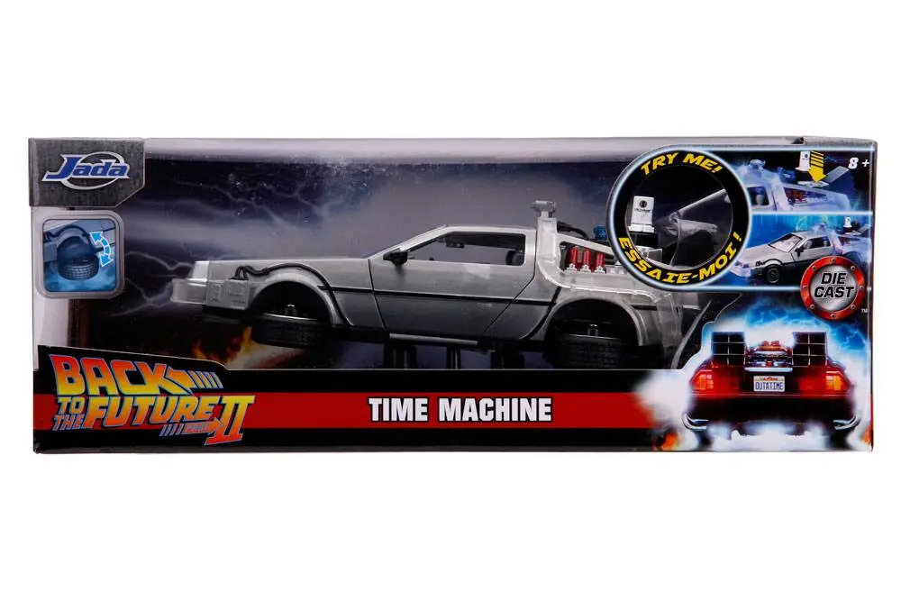 Powrót do przyszłości II Hollywood Rides Diecast Model 1/24 DeLorean Wehikuł Czasu zdjęcie produktu