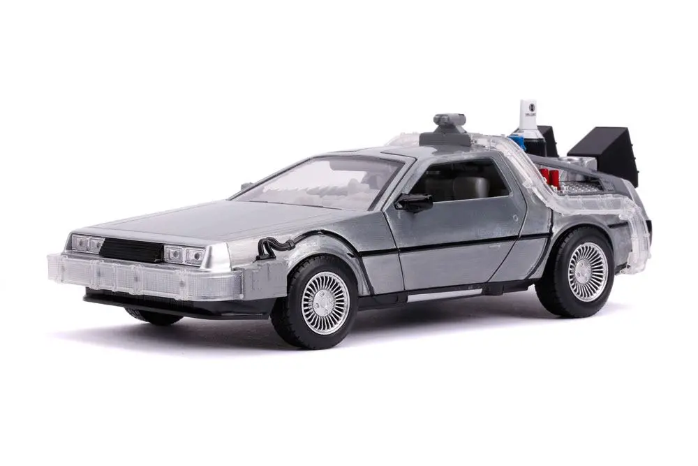 Powrót do przyszłości II Hollywood Rides Diecast Model 1/24 DeLorean Wehikuł Czasu zdjęcie produktu