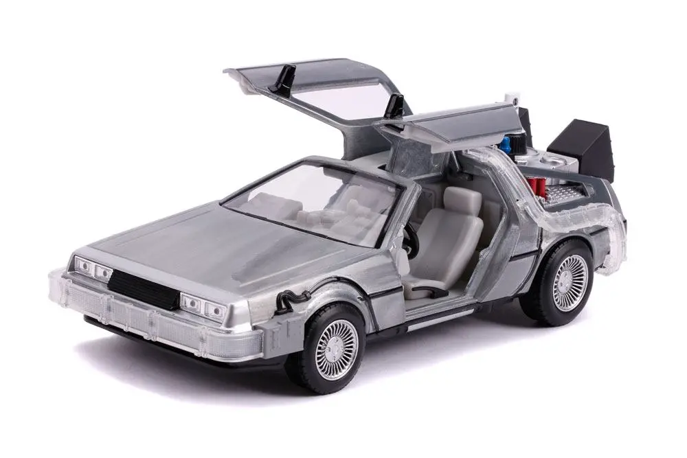 Powrót do przyszłości II Hollywood Rides Diecast Model 1/24 DeLorean Wehikuł Czasu zdjęcie produktu