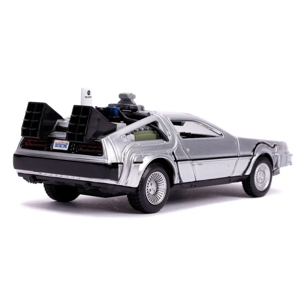 Powrót do przyszłości II Hollywood Rides Diecast Model 1/32 DeLorean Wehikuł Czasu zdjęcie produktu