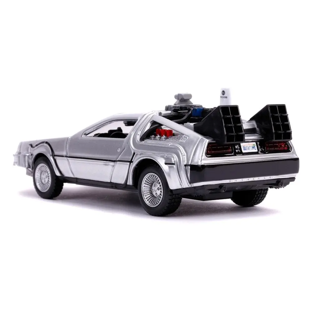 Powrót do przyszłości II Hollywood Rides Diecast Model 1/32 DeLorean Wehikuł Czasu zdjęcie produktu