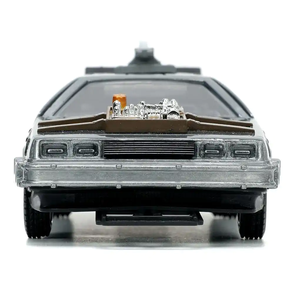 Powrót do Przyszłości III Hollywood Rides Diecast Model 1/32 DeLorean Wehikuł Czasu Free Rolling zdjęcie produktu