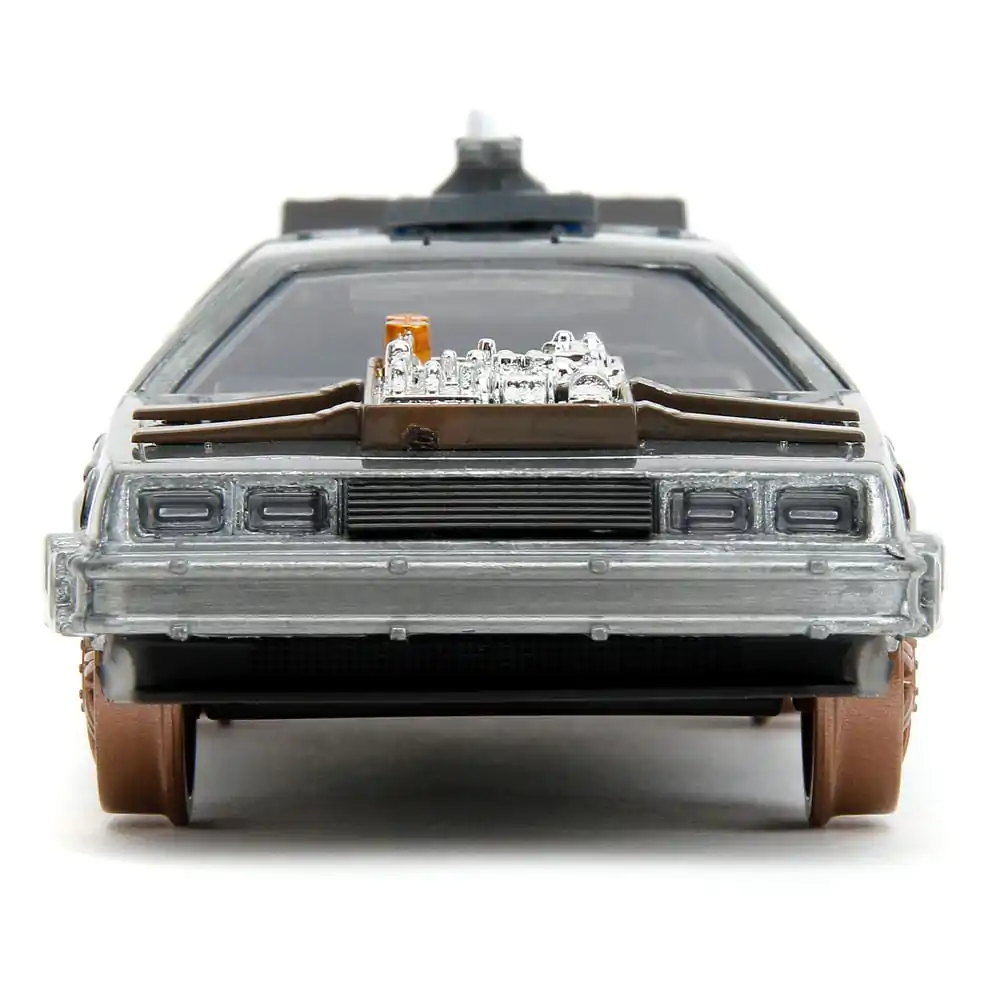 Powrót do przyszłości III Hollywood Rides Diecast Model 1/32 DeLorean Wehikuł Czasu Koła Kolejowe zdjęcie produktu