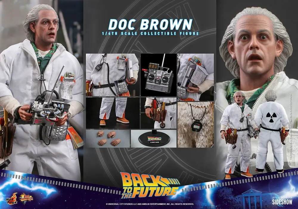 Back To The Future Movie Masterpiece Figurka Akcji 1/6 Doc Brown 30 cm zdjęcie produktu