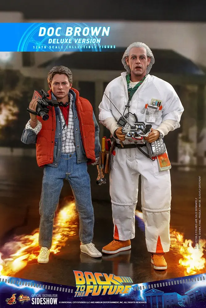Back To The Future Movie Masterpiece Figurka Akcji 1/6 Doc Brown (Deluxe Version) 30 cm zdjęcie produktu