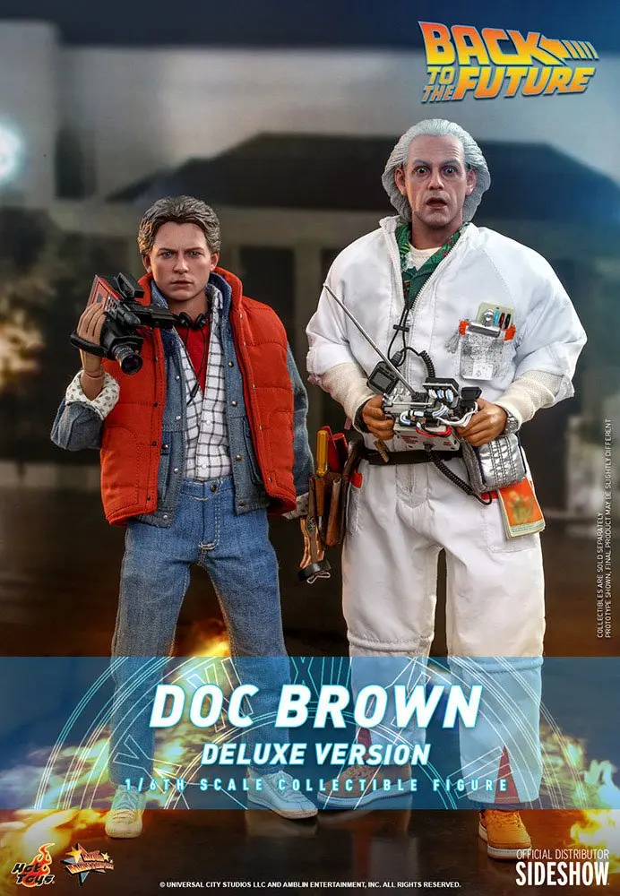 Back To The Future Movie Masterpiece Figurka Akcji 1/6 Doc Brown (Deluxe Version) 30 cm zdjęcie produktu
