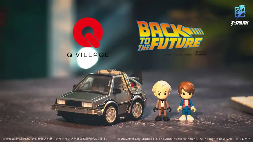 Back to the Future Q-Village Pojazd z mini-figurkami Time Machine 9 cm zdjęcie produktu