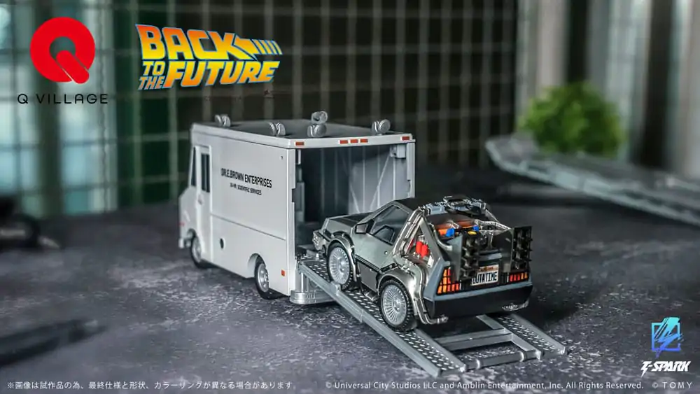 Back to the Future Q-Village Pojazdy z mini-figurkami Time Machine Zestaw Deluxe 9 cm zdjęcie produktu