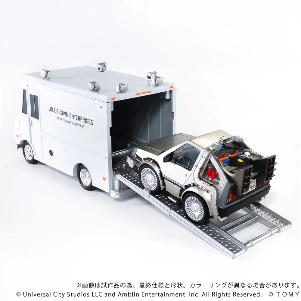 Back to the Future Q-Village Pojazdy z mini-figurkami Time Machine Zestaw Deluxe 9 cm zdjęcie produktu