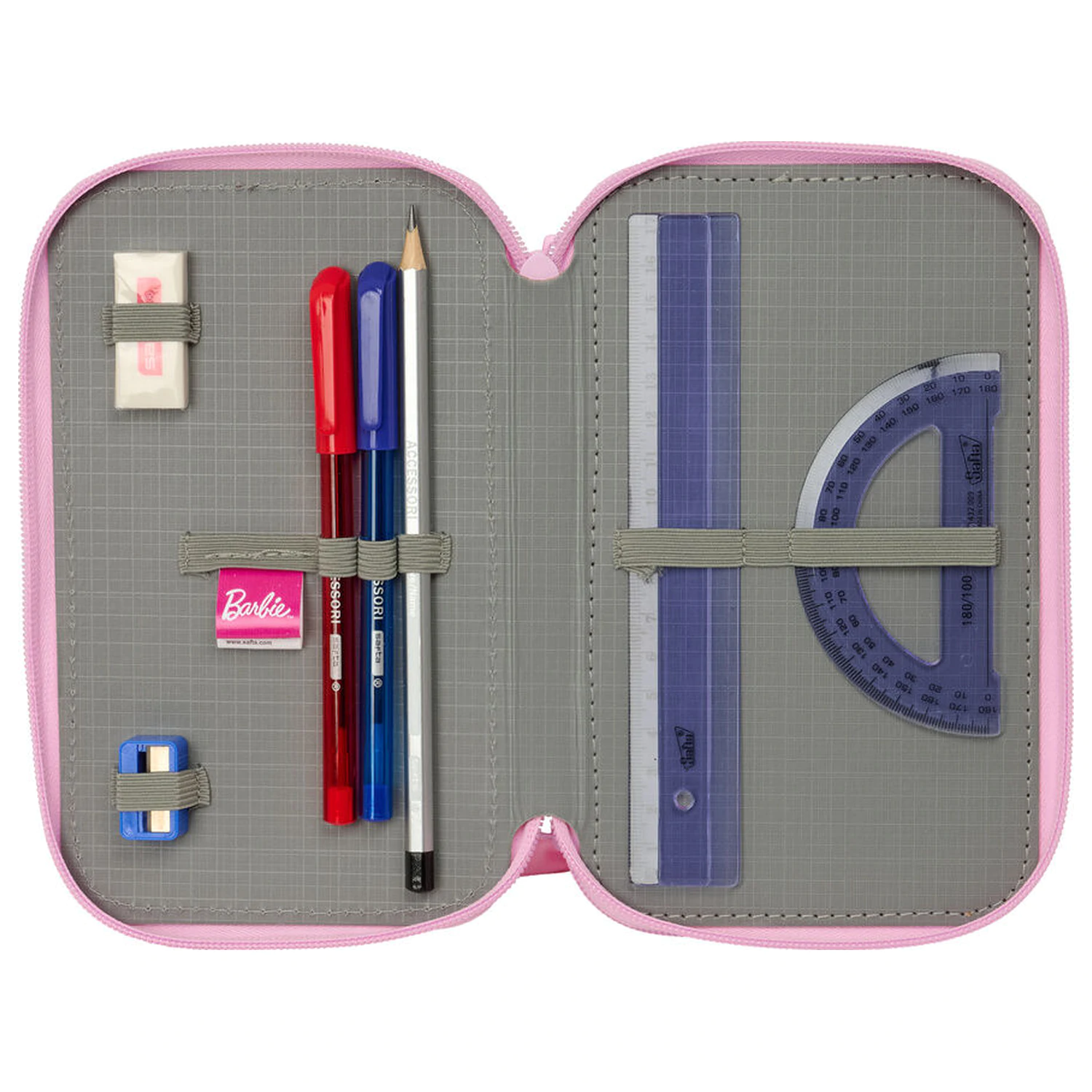 Barbie Ballet potrójny piórnik 37 części zdjęcie produktu