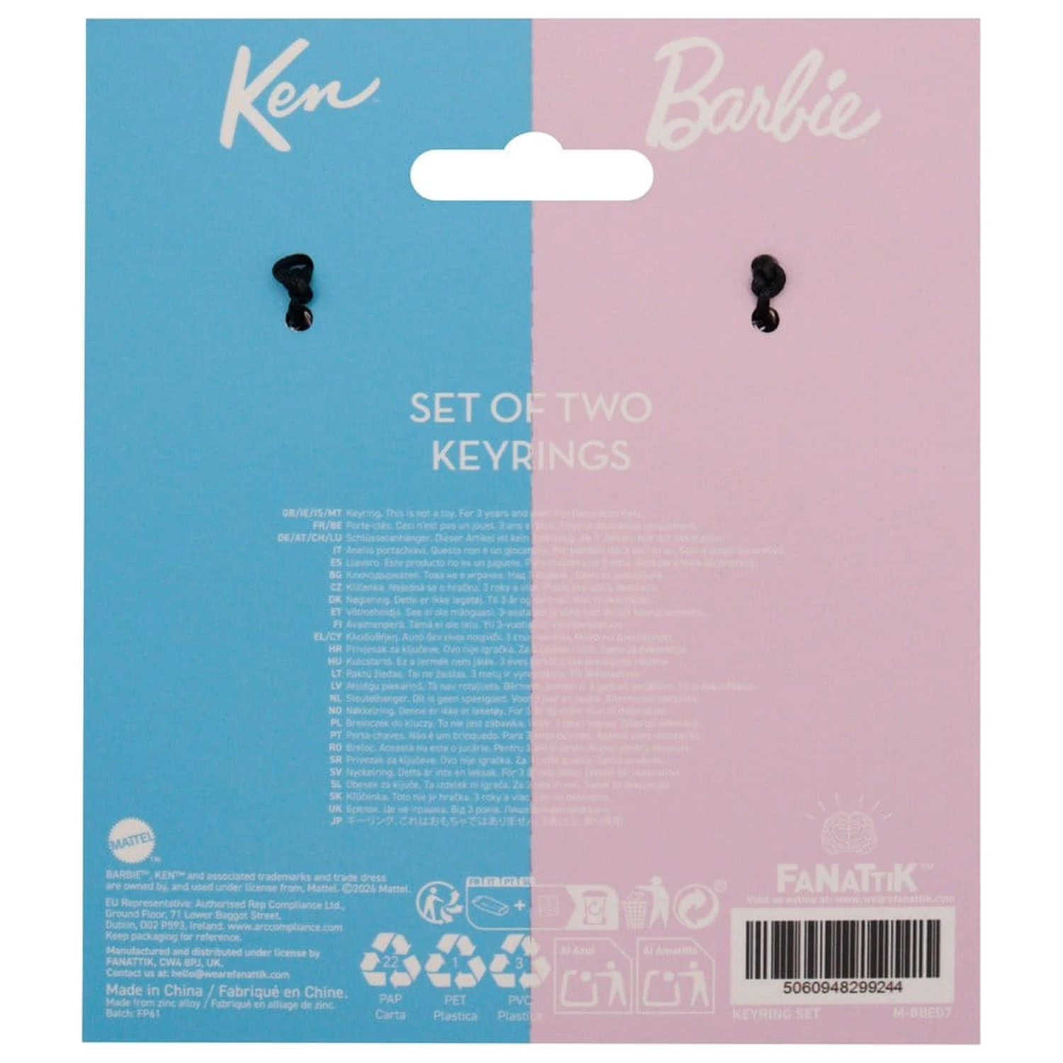 Barbie Keyring Set Barbie & Ken Twin Box zdjęcie produktu