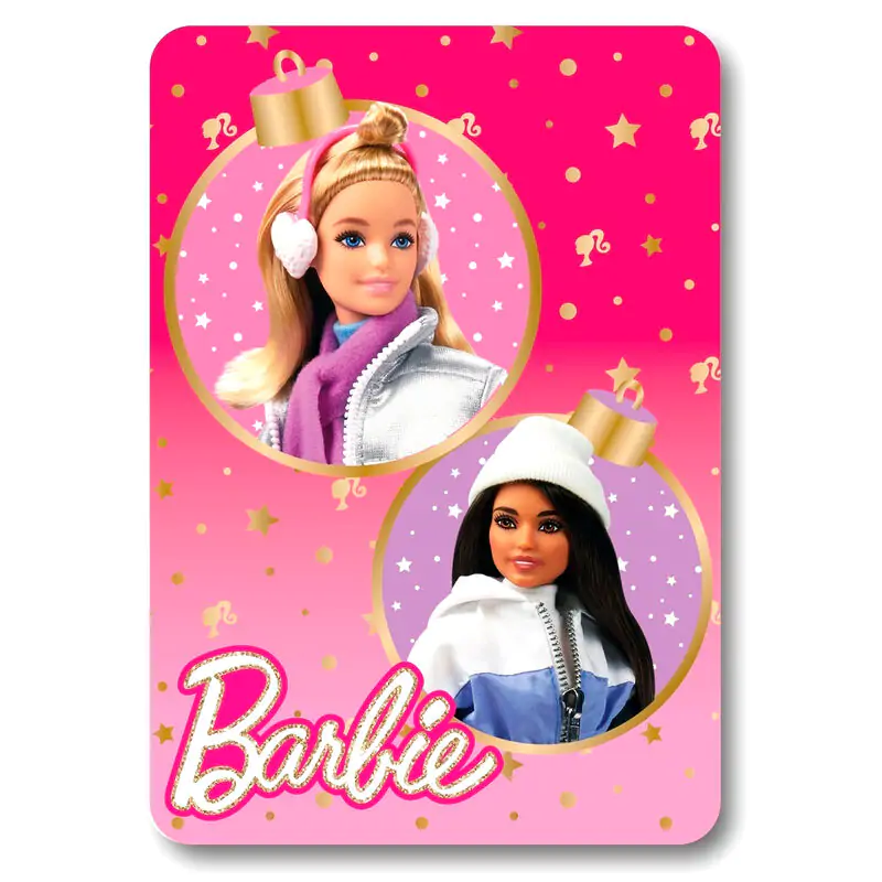 Barbie Christmas koc polarowy zdjęcie produktu