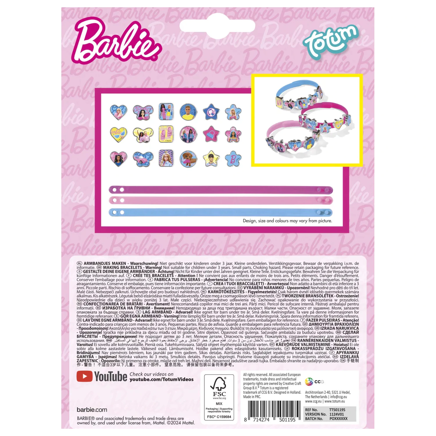Barbie Cool Zestaw do Robienia Bransoletek zdjęcie produktu