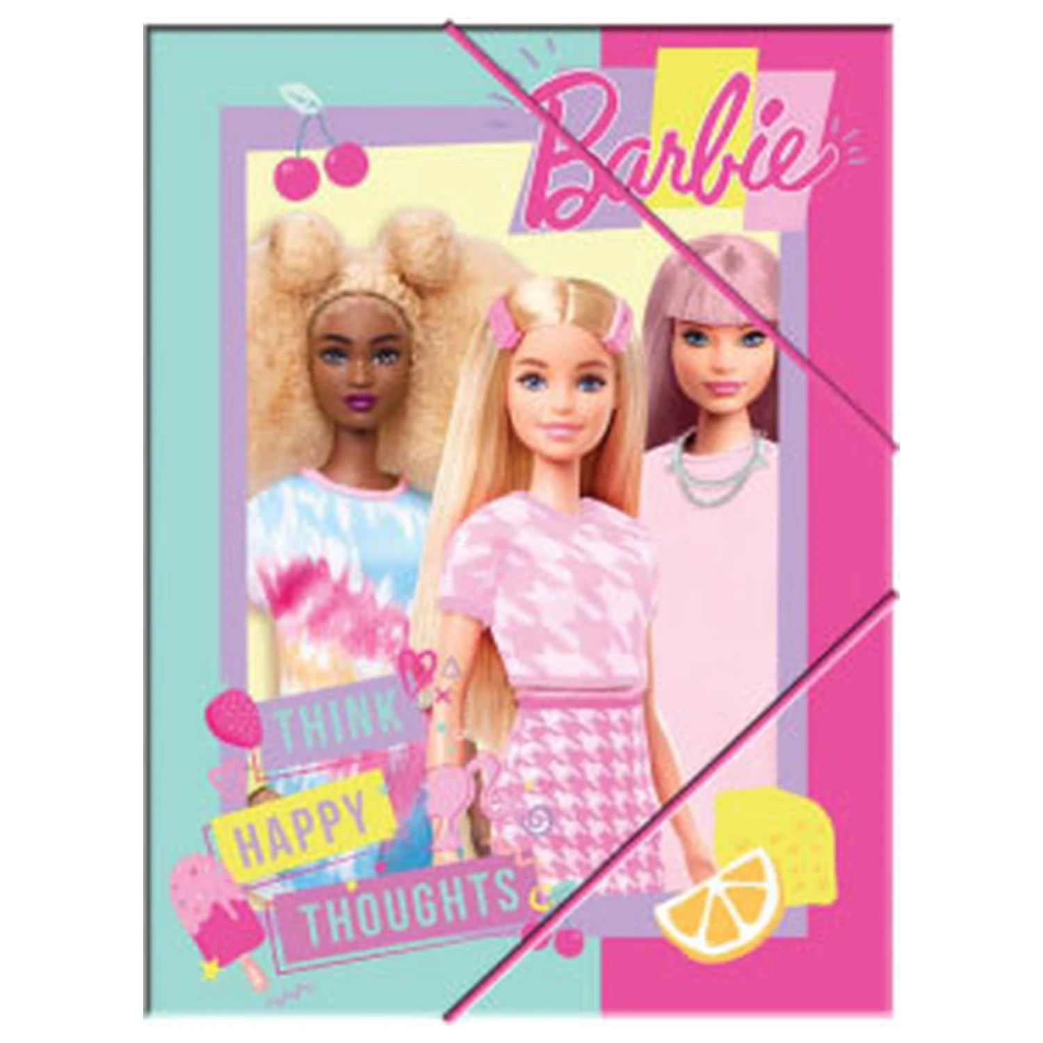 Barbie Happy Thoughts A/4 folder z gumką zdjęcie produktu