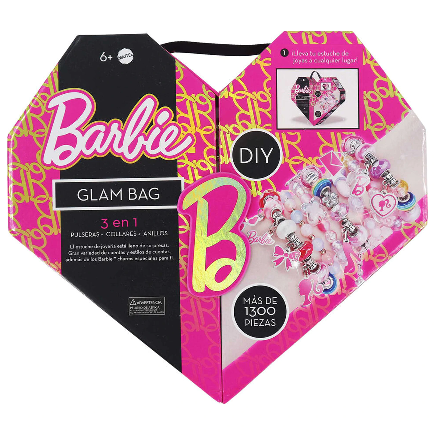 Barbie heart biżuteria box set zdjęcie produktu