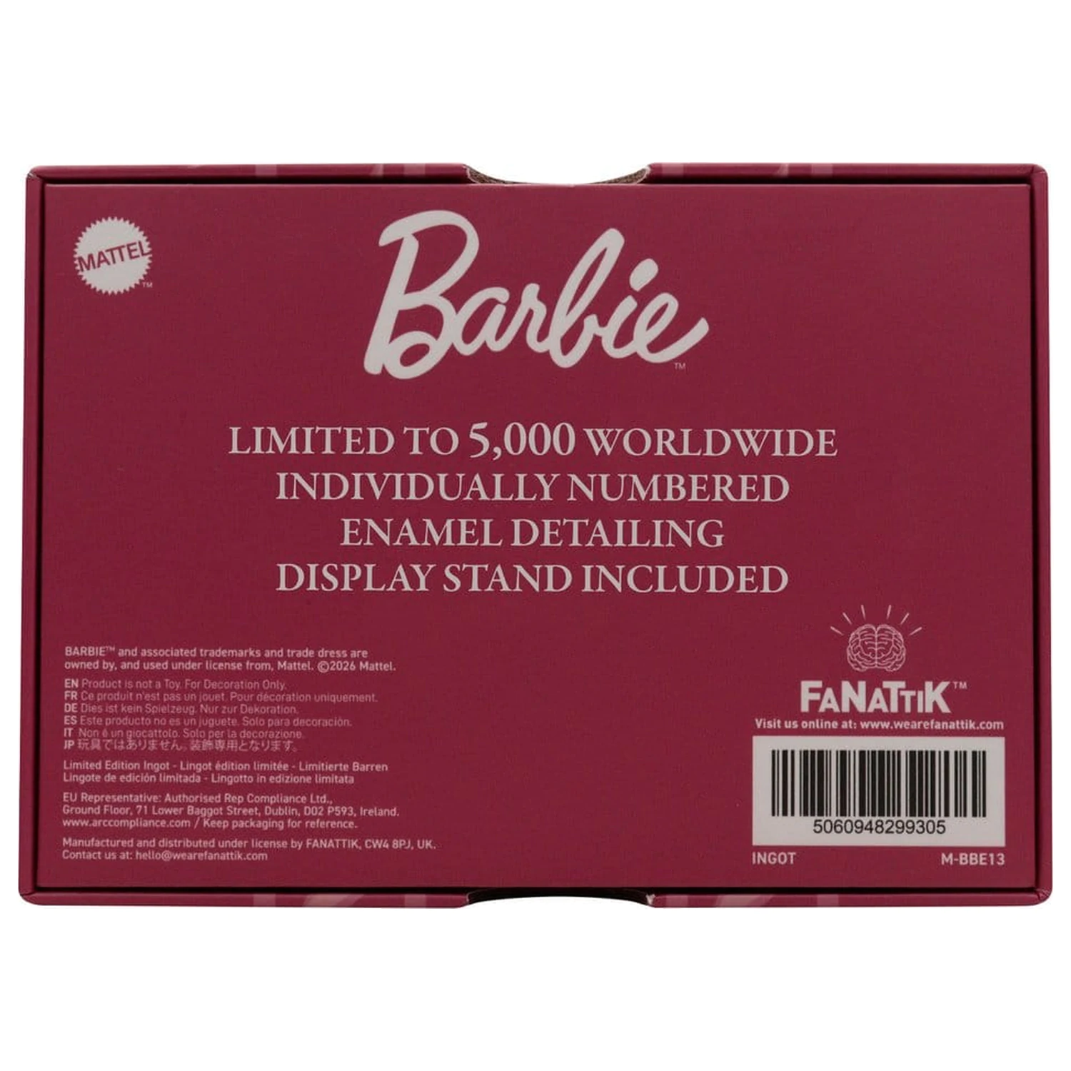 Barbie Ingot Dziadek do Orzechów Edycja Limitowana zdjęcie produktu