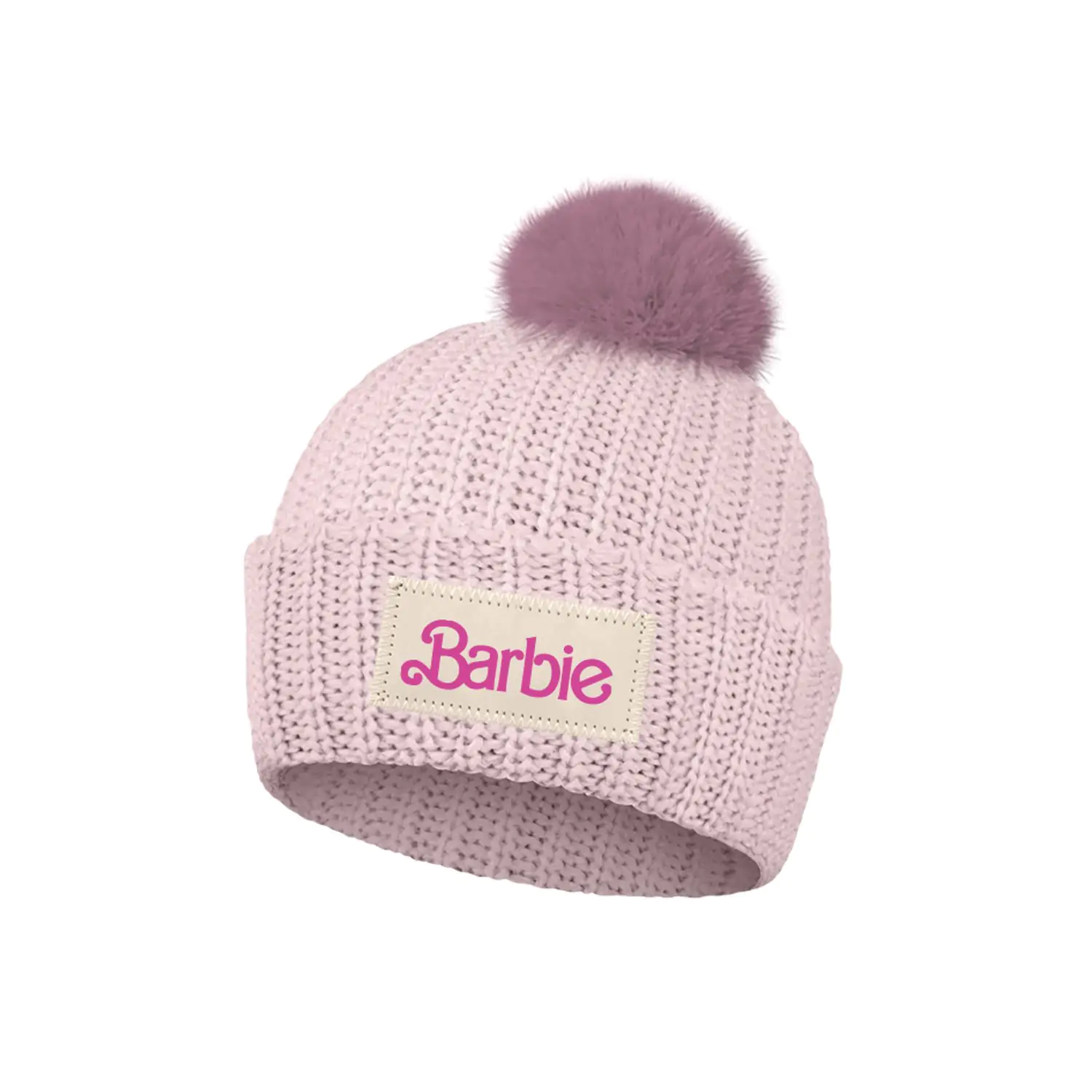 Czapka dziergana BARBIE Logo Pompom 56/58cm zdjęcie produktu